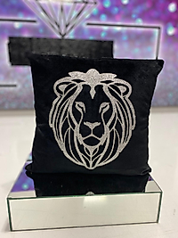 Aslan baskılı kırlent