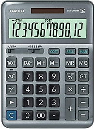 CASIO HESAP MAKİNESİ MASAÜSTÜ DM - 1200FM 12 Hane