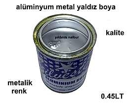 ALÜMİNYUM YALDIZ BOYA 0.45LT KALİTELİ METALİK GÜMÜŞ