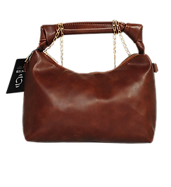 Zincir Askılı  Deri Çanta-Kahverengi