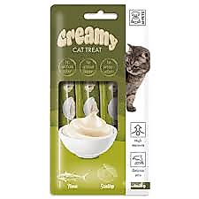 M-PETS Creamy Tuna Balıklı ve Deniz Taraklı Kedi Ödülü 4x15gr