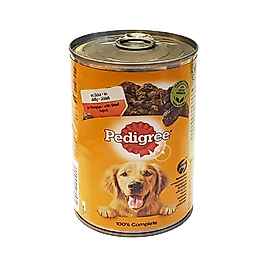 Pedigree Konserve Sığır Etli Yetişkin Köpek Maması (400 g)