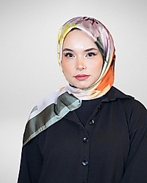 Dijital Kristal Eşarp Pastel Çiçek Desenli