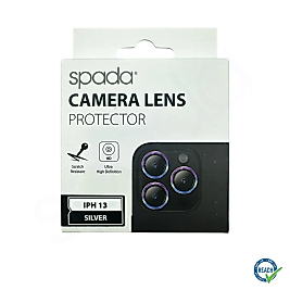 İphone 13 / 13 Mini Spada Safir Lens Koruyucu - Silver