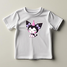 Kuromi Baskılı Normal Kalıp  Çocuk Tişört
