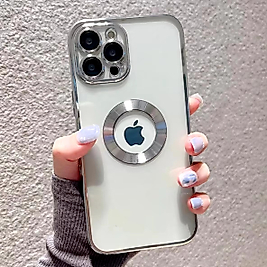 İphone 14 Pro Lens Korumalı Telefon Kılıfı Gümüş