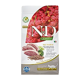 N&D Qunoa Ördek, Brokoli & Kuşkonmazlı Kısırlaştırılmış Kedi Maması 1,5 kg