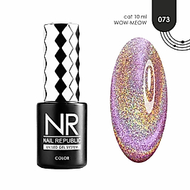 NR Nail Republic | 073 WOW Meow Holografik Kedi Gözü Efektli Kalıcı Oje 10 ml