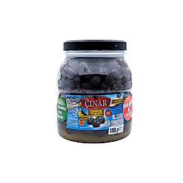 Mega Siyah Zeytin Az Tuzlu 1 Kg