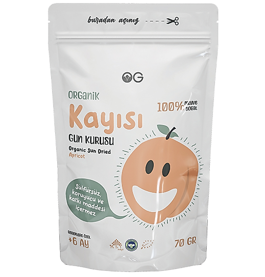 Organik Kayısı Kurusu 70 Gr