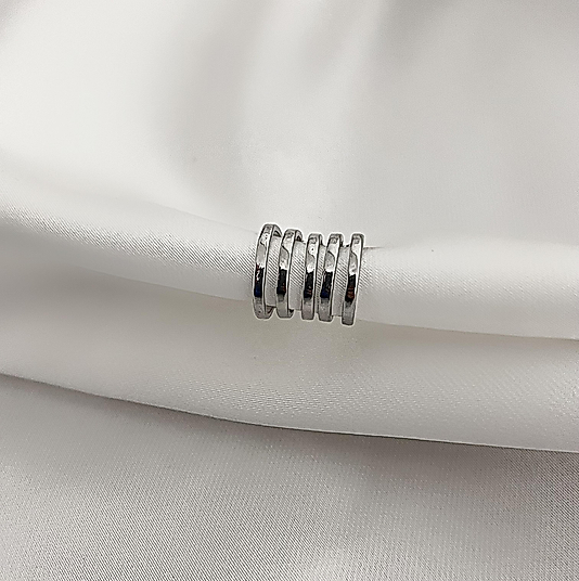 Silver Çoklu Ear Cuff