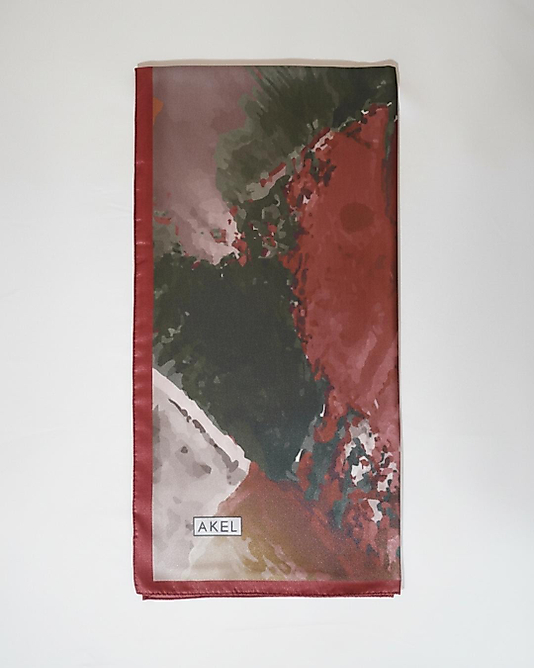 Dijital Kristal Eşarp Pastel Boya Desen