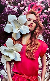 Beyaz Bahar Özel Tasarım Küpe