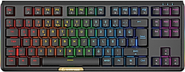 Rampage CLAW Siyah RED SWITCH Mekanik Gaming Oyuncu Klavye Rainbow TKL