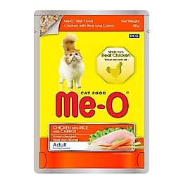 Meo Tavuk Pirinç Ve Havuçlu Yetişkin Kedi Konservesi 80 Gr