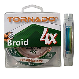 Tornado 0,12 mm 4x İp Misina (Multicolor)
