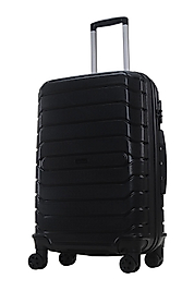 Arrow Orta Ve Kabin Boy Valiz Seti %100 Polipropilen Kırılmaz Valiz Siyah 618