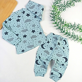 Gökyüzü Desen Pijama Takımı