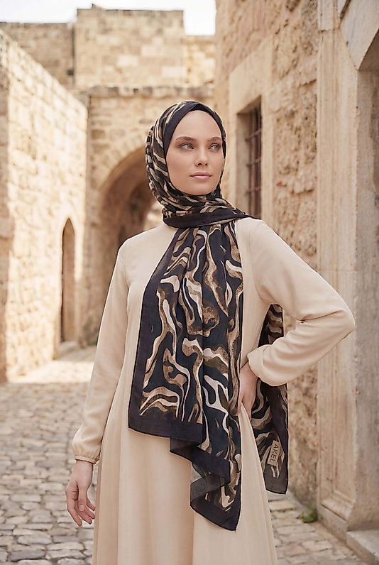 Spring kamuflaj desen şal