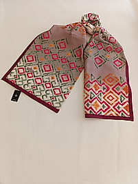 DESENLİ POLYESTER ŞAL kare desen Ebat 75 x185