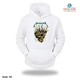 Metallica Model Slimfit Kapüşönlu Hoodie Erkek kadın Sweatshirt