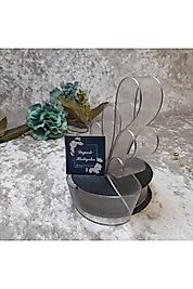2,5 Cm Şifon Gri Kurdale 20 Mt. Teker Kurdele