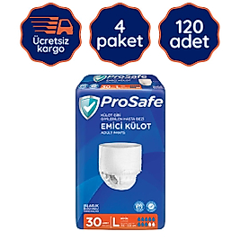 Prosafe Emici Külot Hasta Bezi Büyük(L) 30'lu 120 Adet