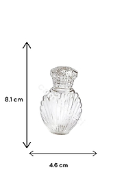 40 cc İstiridye Plastik Şişe Kristal  kapaklı