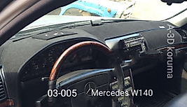 Mercedes W140 1991 - 1998 Konsol Torpido A3D Koruma