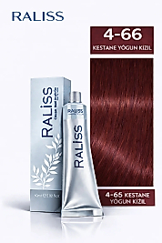 RALİSS SAÇ BOYASI 60 ML. (4-66 KESTANE YOĞUN KIZIL)