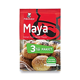 Pakmaya Instant Kuru Maya 3'lü 10 Gr