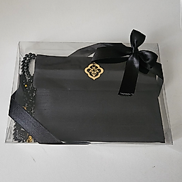 Siyah İpek Keseli Set