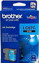 Brother LC67C Mavi Orijinal Kartuş