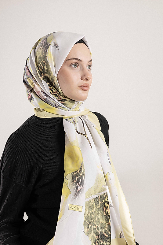 FLOOR İPEK ŞAL EL DİKİŞİ DESEN-1