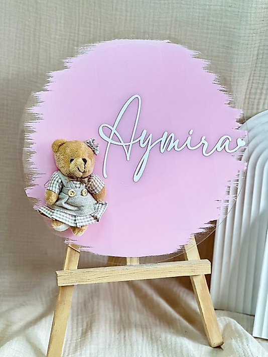 PLEKSİ BEBEK KAPI SÜSÜ