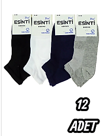 Erkek Esinti Dikişsiz Patik 12 Adet