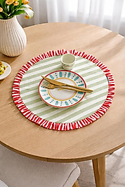 Fırfırlı Yuvarlak Amerikan Servis