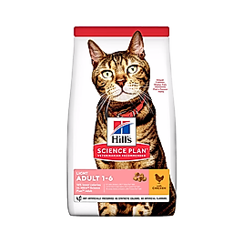 Hill's Science Plan Light Tavuk Etli Yetişkin Kedi Maması (1,5 kg)