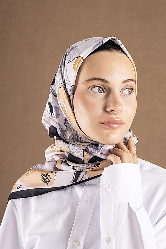 DECODE EŞARP ÇİÇEK DESEN