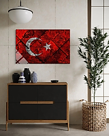 Bayraklı Cam Tablo