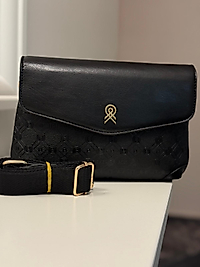 CLASSIC CLUTCH ÇANTA SİYAH KABARTMA