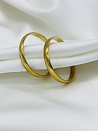 Gold Çelik Halka Küpe (orta boy)