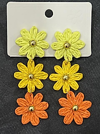 Sallantılı çiçek küpe