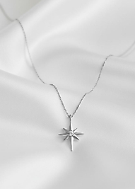 Kutup Yıldızı 925 Ayar Gümüş Kolye