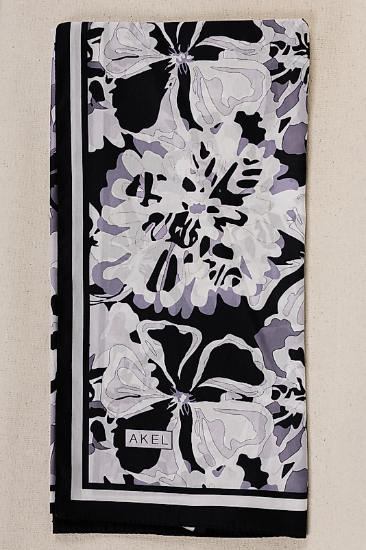 DESENLİ FRANSIZ İPEĞİ EŞARP DESEN-4