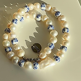 Forest Heart Pearl Necklace | Kolye