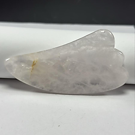 Pembe Kuvars Gua Sha Yüz Masaj Taşı