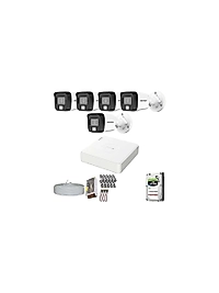 5 KAMERALI DS-2CE16D0T-EXLPF 1TB DİSK GÜVENLİK SİSTEMLERİ HAZIR SET