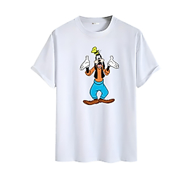 90'lar Çizgi Film Karakteri Goofy Baskılı Oversize Unisex Tişört
