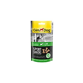 GimDog Sportsnacks Tahılsız Kuzu Etli Köpek Ödül Tableti (60 g)